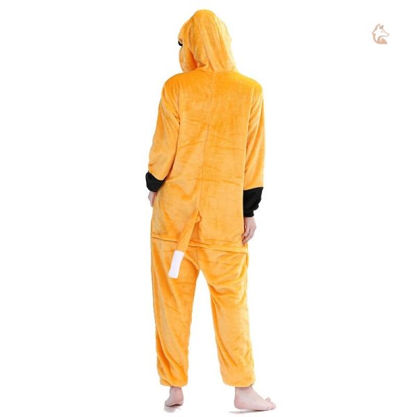 Pyjama en peluche avec motif renard adorable et chaleureux