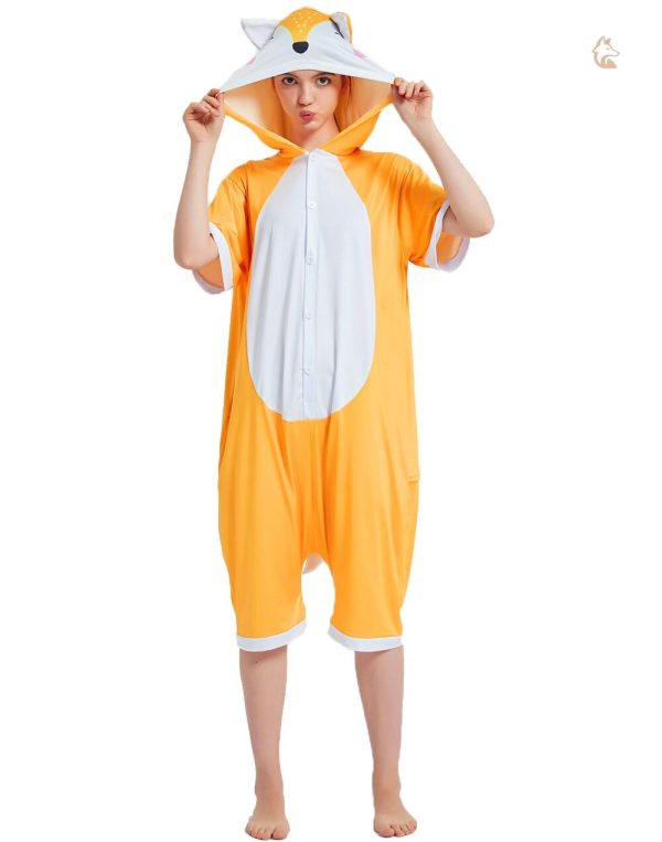 Pyjama Renard Grenouillère Manches Courtes pour enfant