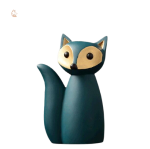 Statue renard design en bleu