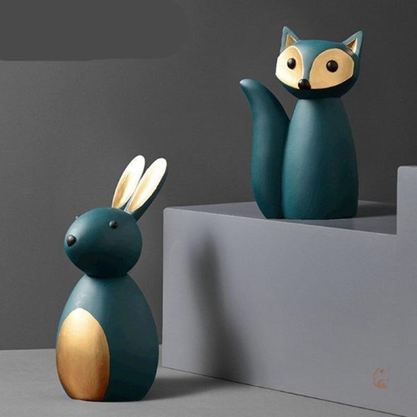 Objet décoratif en forme de renard