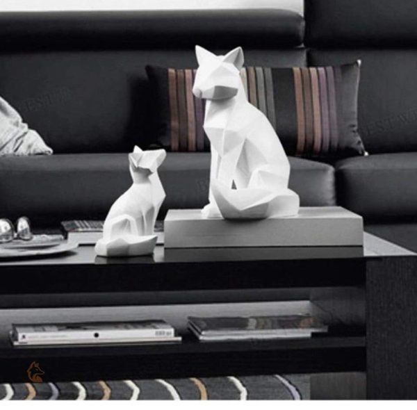 Figurine de renard en origami décoratif