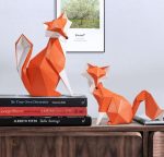Renard en origami : design élégant pour votre espace
