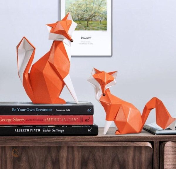 Renard en origami : design élégant pour votre espace