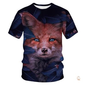 T-Shirt Renard avec motif d'ami des batraciens