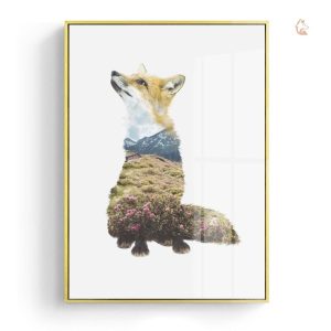 Tableau Renard en photo paysage