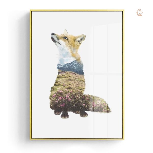 Tableau Renard en photo paysage