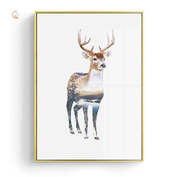 Affiche de renard en harmonie avec la nature