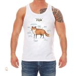 T-Shirt Débardeur Renard Anatomie Fun avec design créatif