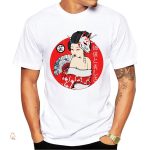 T-Shirt Renard avec design Geisha