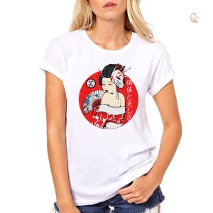 T-Shirt Femme Renard Geisha