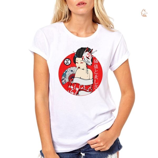 T-Shirt Femme Renard Geisha
