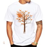 T-Shirt Renard avec motif d'arbre à Vulpes