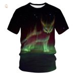 T-Shirt Renard Boréale avec design coloré de renard