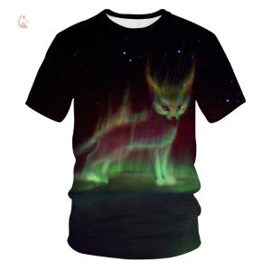 T-Shirt Renard Boréale avec design coloré de renard