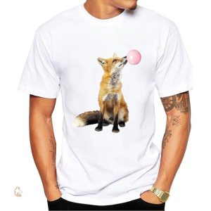 T-Shirt Renard avec motif chewing-gum