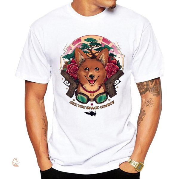 T-Shirt Renard Cowboy de l'Espace en coton doux
