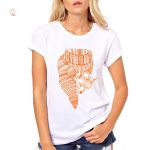 T-Shirt Femme Renard avec Écharpe