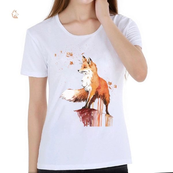T-Shirt Renard Femme au design majestueux et élégant