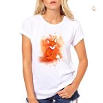 T-Shirt Femme Mignon avec motif de renard