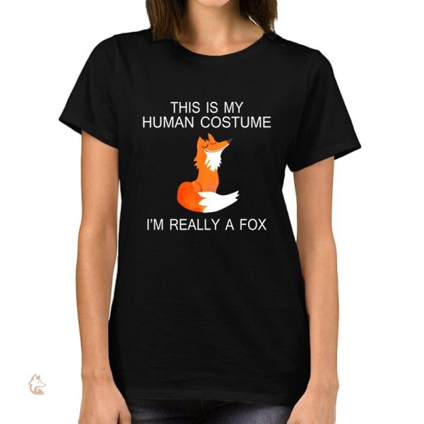 T-Shirt Renard Femme Costume Humain