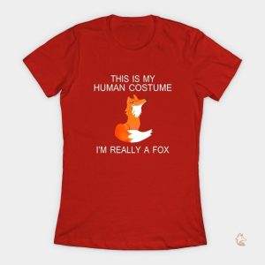 T-Shirt Renard pour Femme avec Message Humoristique