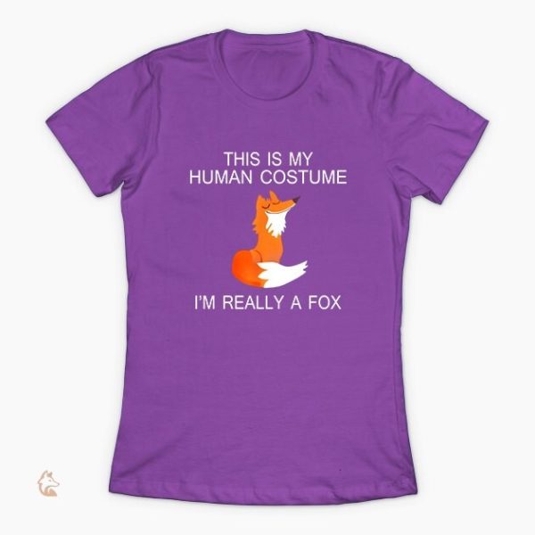 T-Shirt Femme avec Imprimé Renard et Slogan