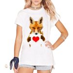 T-Shirt Renard, motif voleur de coeurs pour un style unique