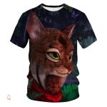 T-Shirt Renard aux grands yeux verts