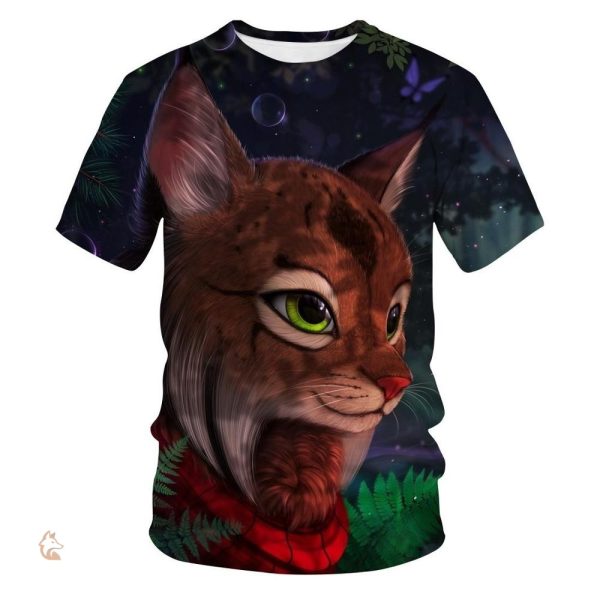 T-Shirt Renard aux grands yeux verts