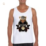 T-Shirt Débardeur Renard Motard pour un style décontracté