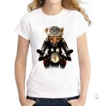 T-Shirt Femme Renard Motard