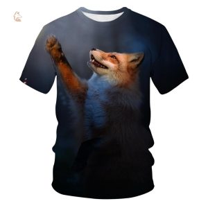 T-Shirt Renard avec pattes en l'air
