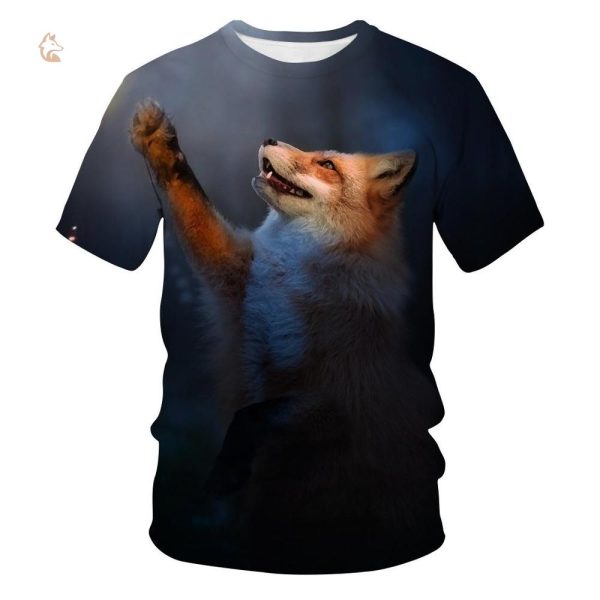 T-Shirt Renard avec pattes en l'air