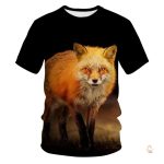 T-Shirt Renard Roux en coton doux et confortable