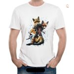 T-Shirt Renard Trio avec des renardeaux mignons