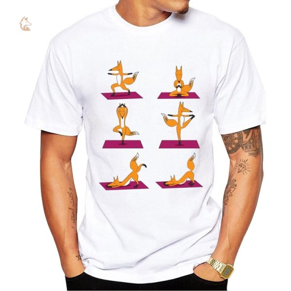 T-Shirt Renard pour amateurs de yoga